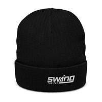 STF logo Recycled cuffed beanie