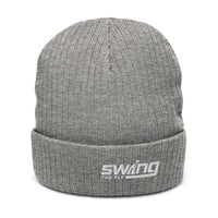 STF logo Recycled cuffed beanie