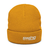 STF logo Recycled cuffed beanie