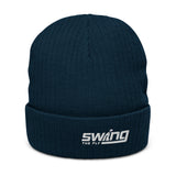 STF logo Recycled cuffed beanie