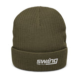 STF logo Recycled cuffed beanie